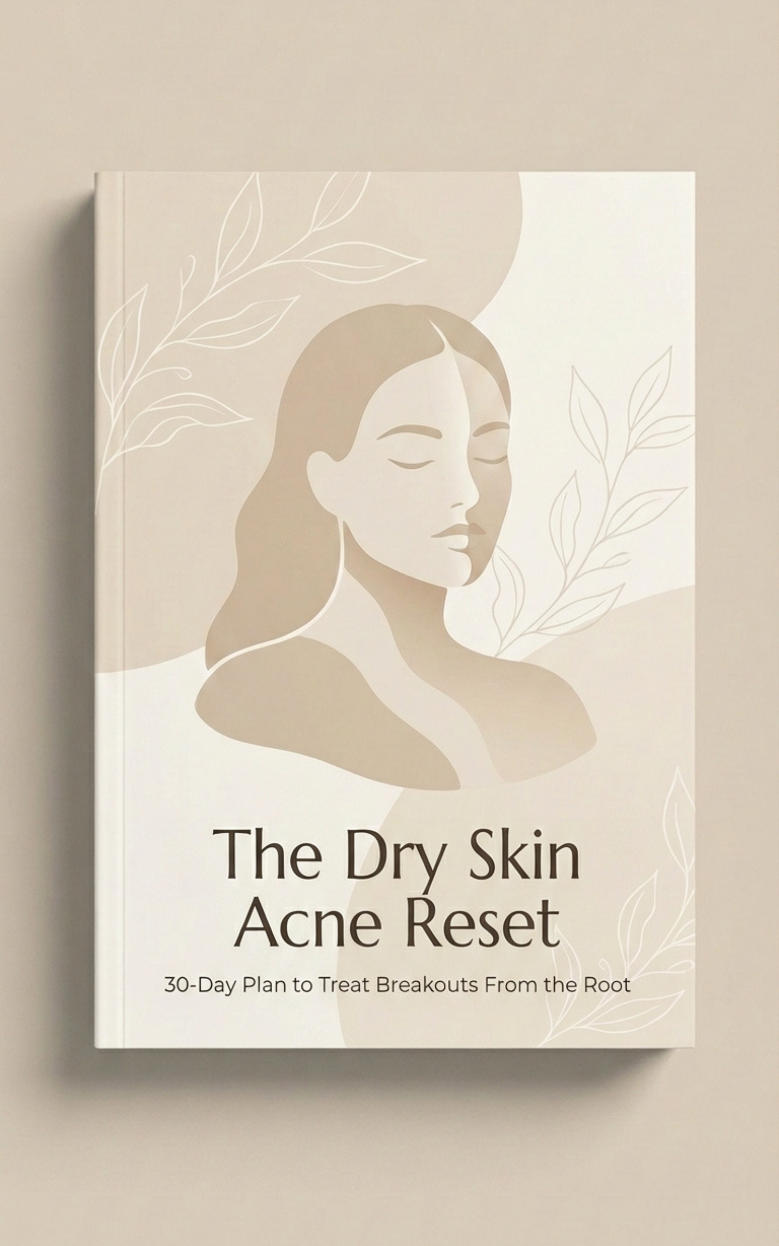 E-book cover for 30-Day Cystic Acne Reset for dry skin types".